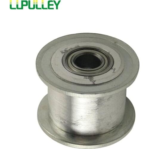 LUPULLEY MXL Timing Idler Pulley Belt Without/No Teeth Passive Pulley 40T Bore 5/6/7/8/10mm With Bearing for 3D Printer 1PC
