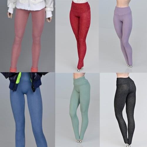 1/6 Scale female soldiers doll cloths Womens Yoga Fitness Tights pants sweet color fit 12'' tbl ph action figure