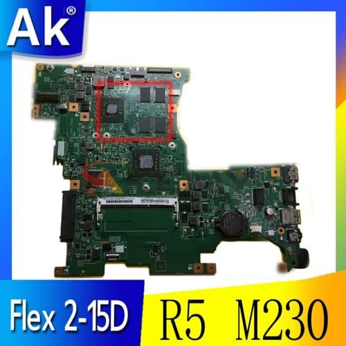 Akemy 448.01001.0011 Main board For lenovo Ideapad Flex 2-15D laptop motherboard R5 M230 works