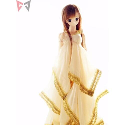 MMGG sexy chiffe dress real doll long dress costume size for BJD 65cm mini doll