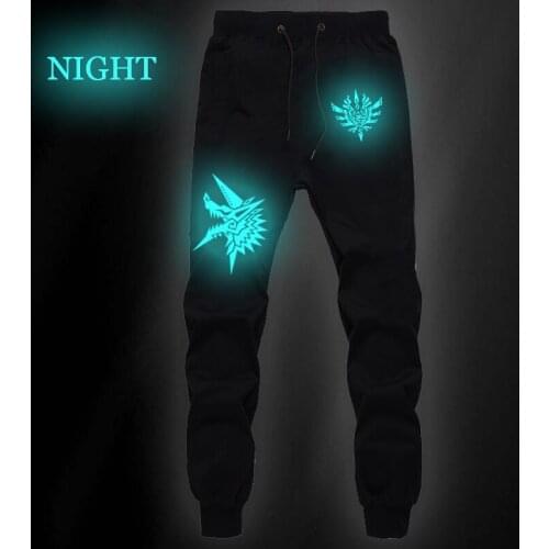 New Monster Hunter Luminous Pants Students Sports Summer Breathable Pants Cotton Straight Pants Jogger Jogging Long Pants