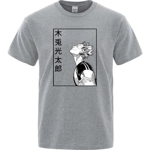 Casual Soft Tshirts For Men Bokuto Koutarou Comics Jujutsu Kaisen Printing Top Sports Slim T-Shirts Vogue S-Xxxl Male T-Shirt