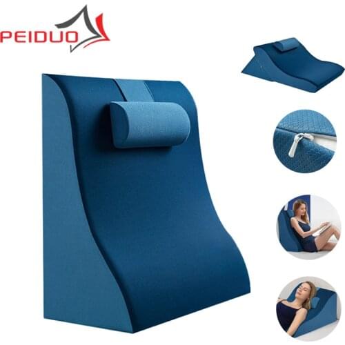 PEIDUO Practical 2020 Memory Foam Bedside Waist Cushion Multifunctional Home Massager Orthopedic Pillow for Living Room Sofa Bed