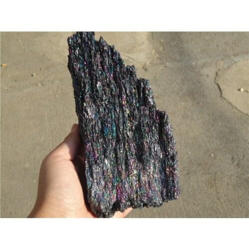 790g RAINBOW Iridescent Moissanite Silicon Crystal Cluster Mineral Specimen LA1221