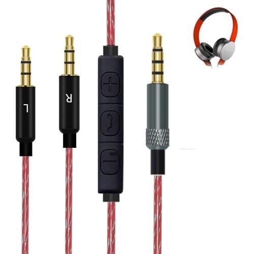 OFC Replacement Stereo Audio Cable Extension Cord for Sol Republic Master Tracks HD HD2 V8 V10 V12 MFI X3 Ultra XC Headphones