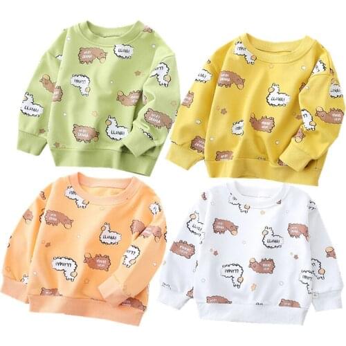 2021 Spring Kids Girls Boys T Shirt Summer Baby Tops Toddler Tees Sweater infant Clothes Children Clothing Long Sleeve T-shirts