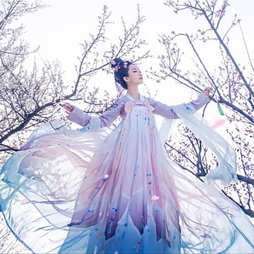 Ancient Han Dynasty Princess Clothing National Hanfu Outfit Women Classical Dance Costume Festival Party Suit Stage Performance