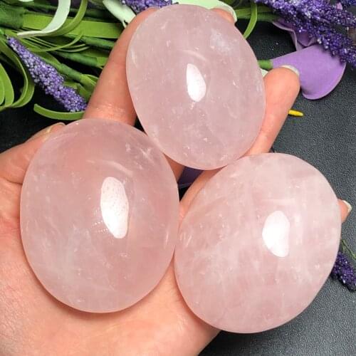1Pc Natural rose powder crystal massage to cure pressure relief crystal