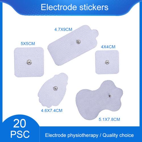 20pcs Self Adhesive Electrodes for Electric Masajeador Therapy Tens Healthy Electro Stimulation for Massage Device Body