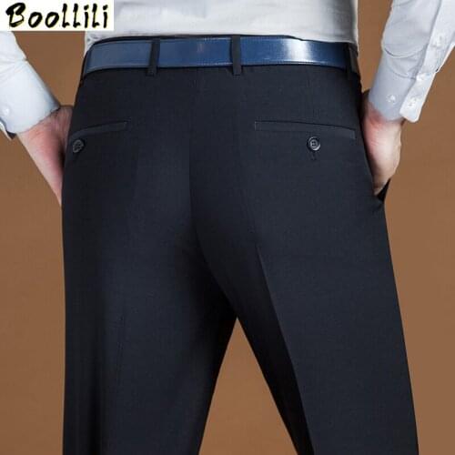29-50 Men Business Suit Baggy Pants Spring Autumn Male Casual Classic Thin 10 Colors Regular Fit Office Formal Long Trousers
