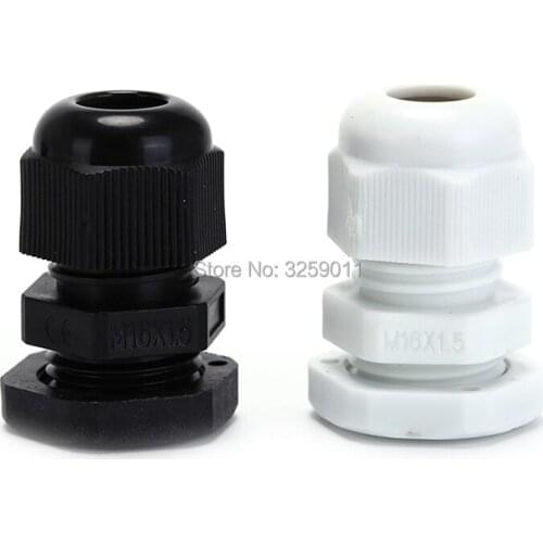 40PCS Cable Gland Nylon PA Waterproof Adjustable 3-50mm Cable Connectors Joints With Gaskets Assortment kit M12 M18 M20 M22 M24