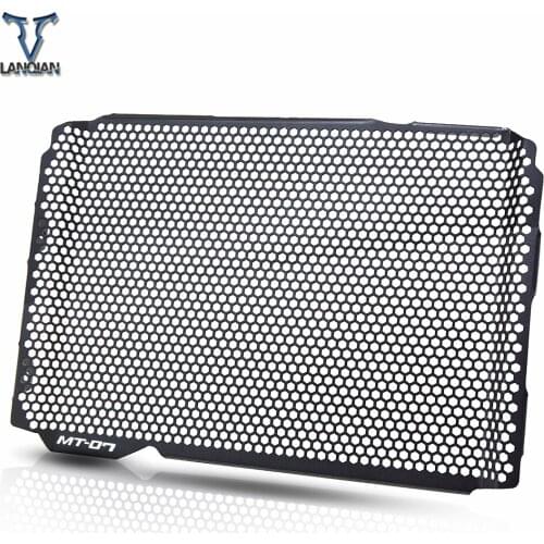 Motorcycle Accessorie Aluminum Radiator Grille Guard Cover Moto For Yamaha MT07 MT-07 2013 2014 2015 2016 2017 with MT07 logo