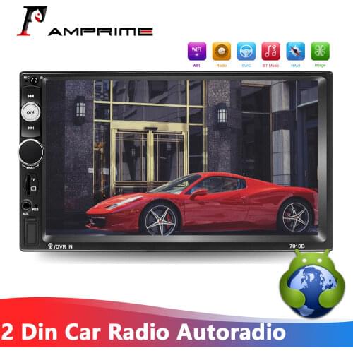 AMPrime Android 2 Din Car Radio Autoradio 1+16GB 7" Car Multimedia Audio 2din MP5 Player Stereo GPS/WiFi/Bluetooth/FM Stereo