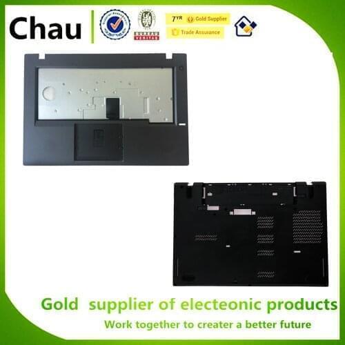 Chau New For lenovo Thinkpad L460 Upper Case Palmrest Cover 01AV943 /Bottom Base Cover Case 00HT833
