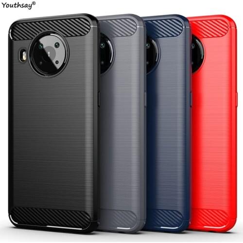 For Nokia X10 Case Soft Rubber Protective Silicone Shell Silm Carbon Case For Nokia X10 X20 Cover For Nokia X10 Case