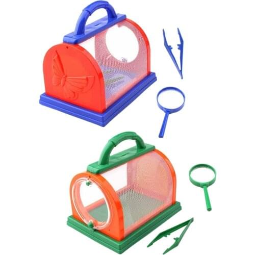 Childrens Outdoor Exploration Insect Observation Cage Insect Collection Box for Small Insect Collection Tools Toys