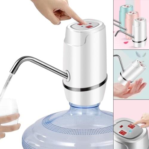 Double Mode Touch-tone Wireless Rechargeable Electric Intelligent Dispenser Water Pump with USB Cable / 304 Stainless Steel Tube