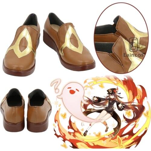 Game Genshin Impact Hu Tao Cosplay Halloween Carniva Party Shoes Custom-made Men Women Costumes Accessories