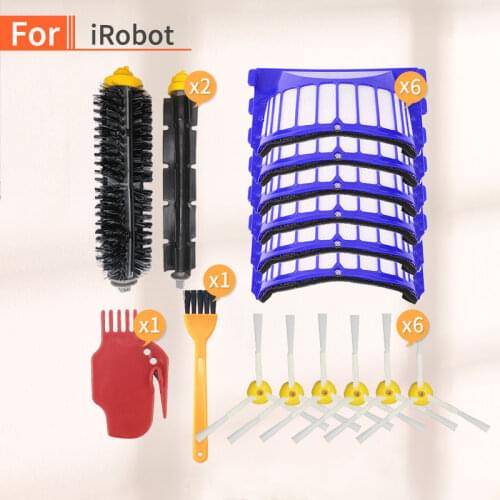 Spare parts kit for iRobot Roomba 600 series 610 620 630 bristles Aero Vac filter side brush robot vacuum cleaner parts