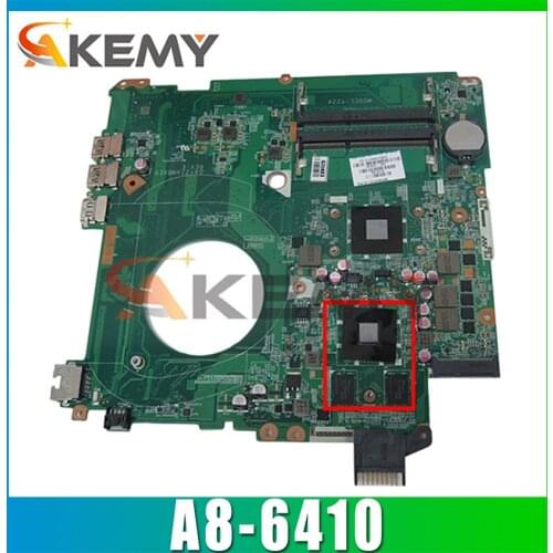 AKemy Laptop motherboard For HP Pavillion 15-P 15 Inch Core A8 AM6410 216-0858020 2GB Mainboard DAY22AMB6E0