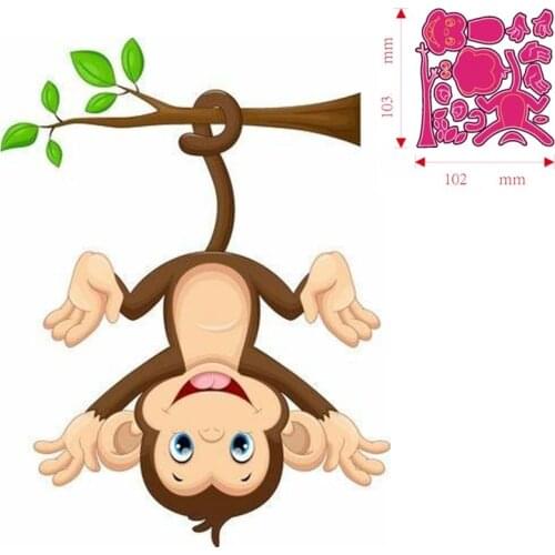 Metal Cutting Dies Animal monkey DIY Scrapbooking Paper Cards Decorative Craft Embossing