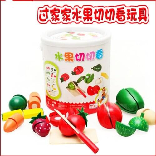 Simulation of fruits and vegetables earnestly, educational children began to play the toy,Pretend Play-Kitchen Toys