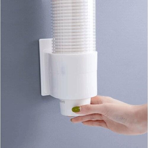 Wonderlife single type cup dispenser paste screw plate mountable cup holder water cooler and dispenser wall mount storage rack