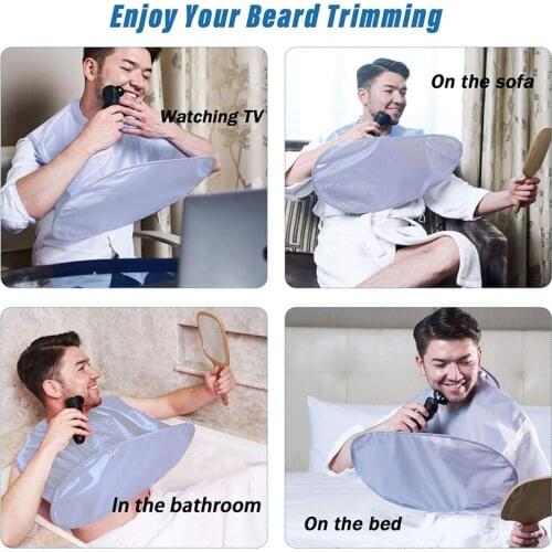 New Male Beard Shaving Apron Care Clean Hair Adult Bibs Shaver Holder Bathroom Organizer Gift For Man Bathroom Organizer Tools