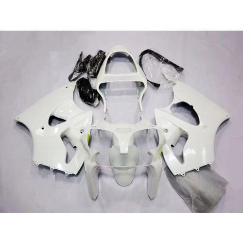 2021 WHSC Motorcycle ABS Plastic Fairing BodyWork Kit For KAWASAKI 6R 2000 White