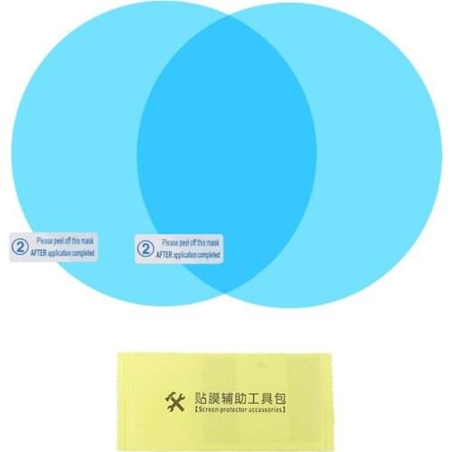 2 Pcs Car Rear View Mirror Rainproof Film Anti-Fog Clear Protective Sticker Anti-Scratch Waterproof Mirror Window Film for F19A