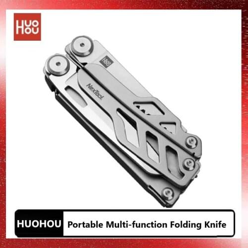 HUOHOU portable multi-function folding knife multi-tool survival tool keychain tool outdoor supplies camping tools