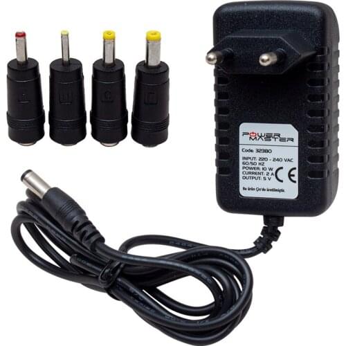 POWERMASTER PM-32380 5 VOLT - 2 AMPS TABLET PC ADAPTER (5 PIN)