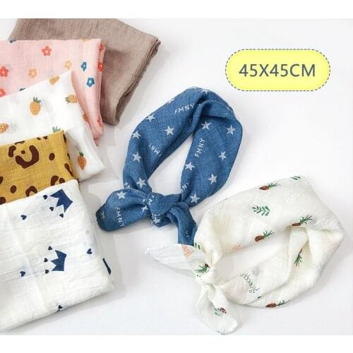 Childrens Cotton Linen Scarf Spring Autumn Winter Thin Breathable Section Girl Boy Child Baby Bib Leopard Warm Scarf Soft Bibs