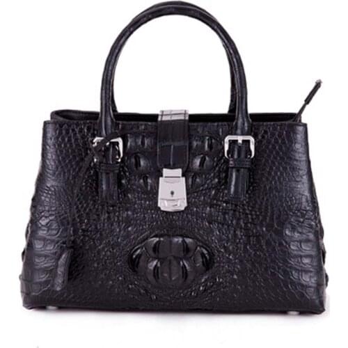 Ousidun new crocodile Female bag Genuine crocodile leather women handbag business package large capacity women handbag