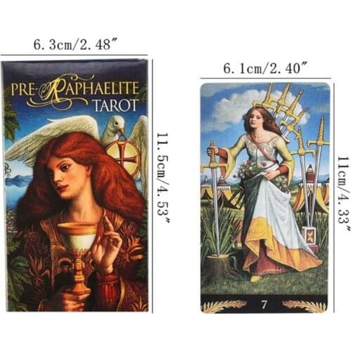 Full English Pre-Raphaelite Tarot 78 Cards Deck Family Party Board Game Toy Card N58B