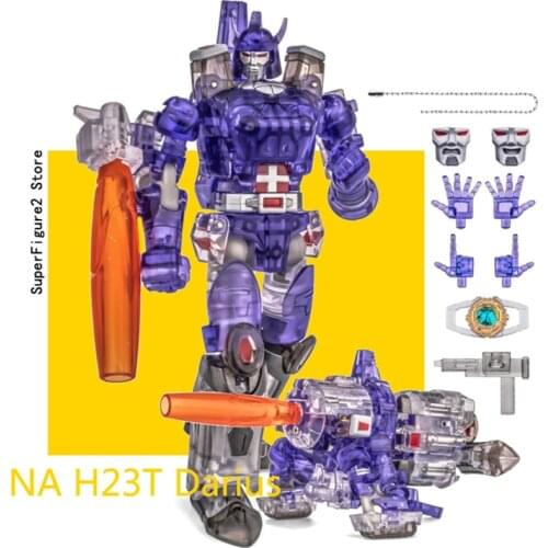 Transformation NA Newage H23T Darius Mini Warrior Heroes Transparent Color Action Figure Toys