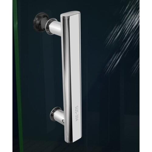 Multi-purpose Stainless Steel Chrome Shower Door Handles Or Knobs For Shower Enclosures 220mm Home Improvement Supplies