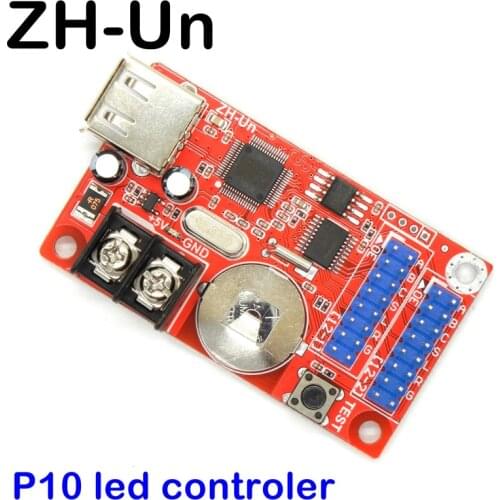 ZH-Un USB Led Control Card 320*32 Pixels P10 LED Display Module controller for Text Billboard Panel Drive Board Free Ship