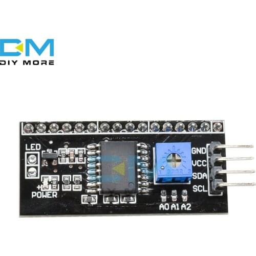 2PCS PCF8574T IIC I2C TWI SPI Serial Interface Board Port Adapter Converter Module For Arduino 1604 2004 LCD1602 Adapter Plate