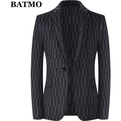 2020 new arrival autumn high quality 100% wool plaid casual blazer men,mens wool jackets,2005-10