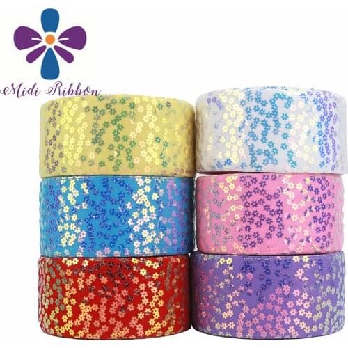 3 inch 75mm 25 Yards/Roll Multicolor Sequin Ribbon DIY Holiday Large Cheer Hair Bow Material Handmade Decorative Accessories