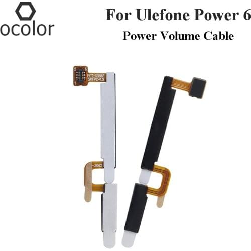 Ocolor For Ulefone Power 6 Power Volume Cable Accessory Parts For Ulefone Power 6 Power Volume Flex Cable Side Button Cable