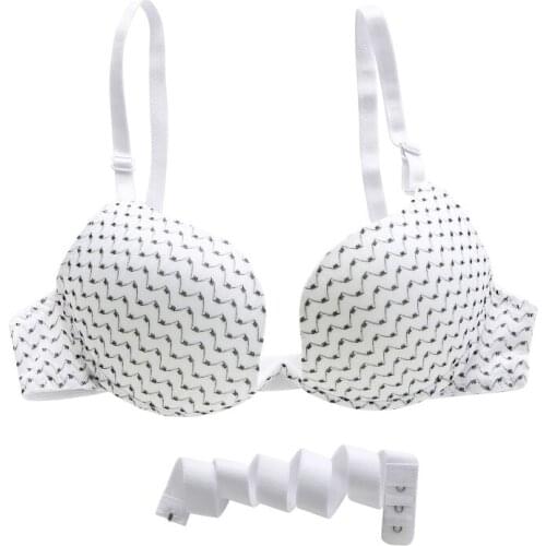 Wavy Striped Dot Beauty Back U-shaped Gathered Bra One-piece Seamless 3/4 Cup Gathered Bra