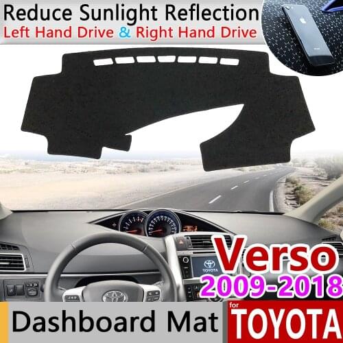 For Toyota Verso 2009~2018 AR20 SportsVan Anti-Slip Mat Dashboard Cover Pad Sunshade Dashmat Cape Rug Accessories 2013 2014 2016