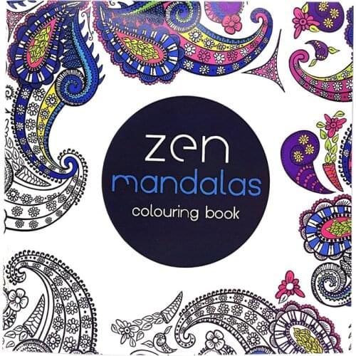 1 Pcs New 24 Pages Mandalas Flower Coloring Book For Children Adult Relieve Stress Kill Time Graffiti Painting Drawing Art Book