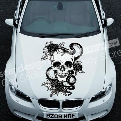 Cool! Totem Skull I TT016 Auto Car Decal Sticker PVC(black,white,red,Gray colour)