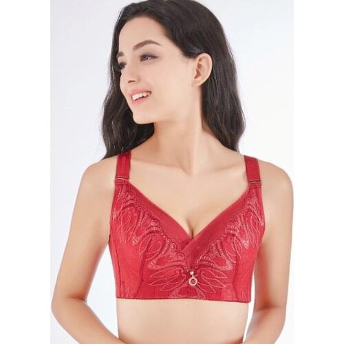 Lace underwear slim bra women push up bra black bralette brassière femmer 38D 90D 95D