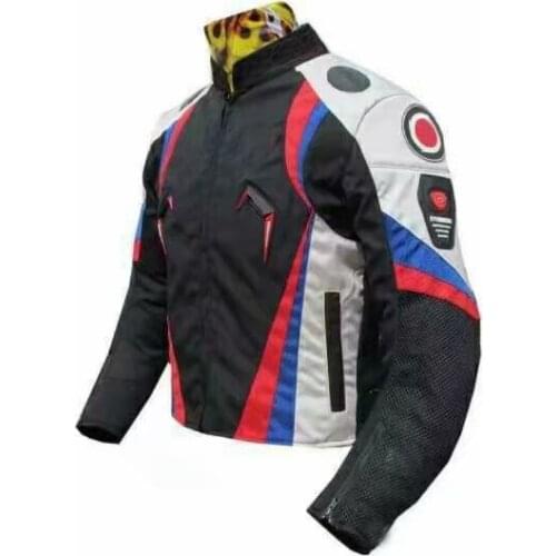 Four Seasons Dain Super Speed Mens Textile Motorcycle Riding Jacket Racing jacket with Protectors and Windproof Lining