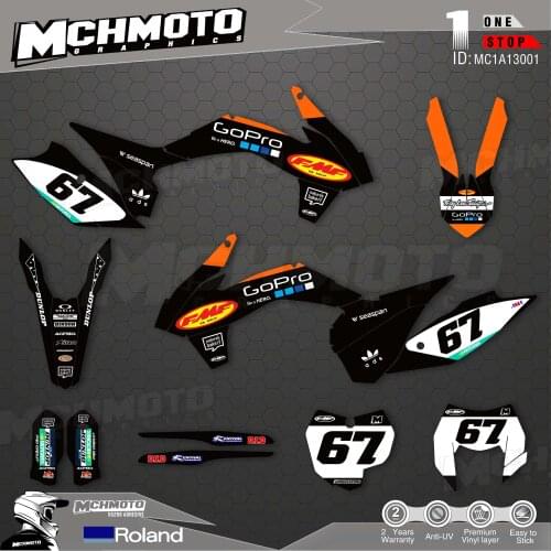 MCHMFG Customized Team Graphics Backgrounds Decals Custom Stickers For 13-15SXF 14-16EXC Graphics