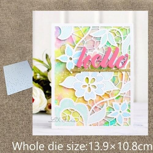 XLDesign Craft Metal Cutting Die cut dies flower leaves frame decoration scrapbook Album Paper Card Craft Embossing die cuts